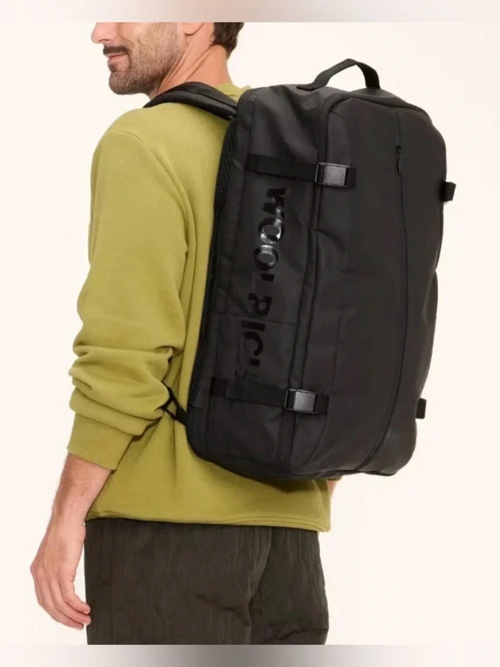 Woolrich Black Men’s Backpack - Urban Travel Pack 41L Capacity New with Tags
